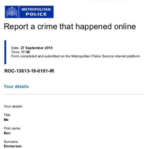 Enter <strong>Crime Reference Number</strong>. . Met police crime reference number